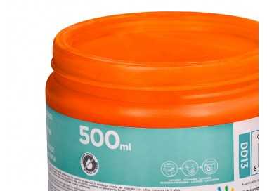 Pintura dedos liderpapel naranja tarrina de 500 cc