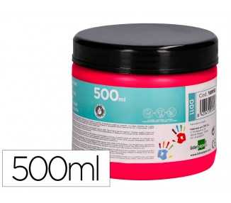 Pintura dedos liderpapel magenta tarrina de 500 cc