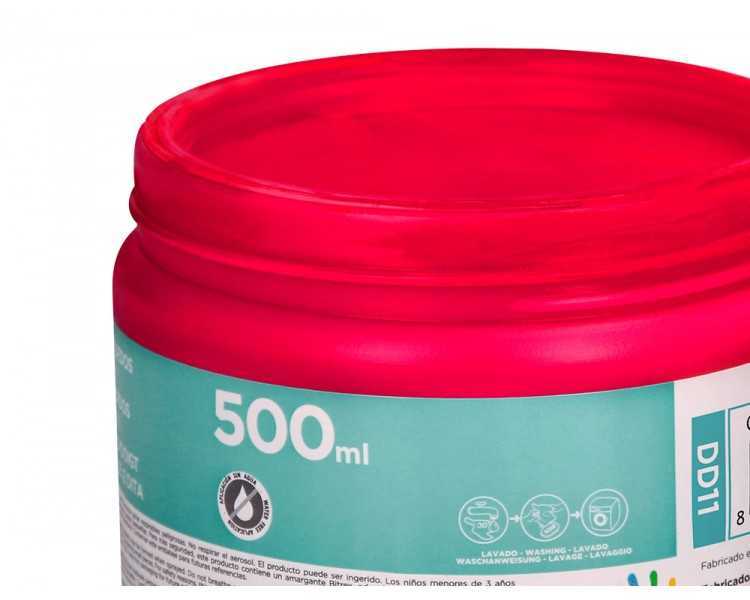 Pintura dedos liderpapel magenta tarrina de 500 cc