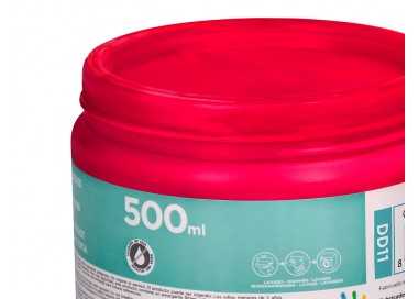 Pintura dedos liderpapel magenta tarrina de 500 cc
