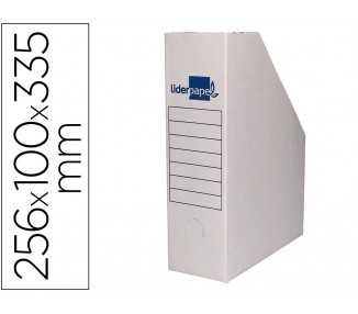 Revistero liderpapel ecouse carton 100% reciclado color blanco 256x100x335 mm