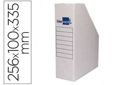 Revistero liderpapel ecouse carton 100% reciclado color blanco 256x100x335 mm