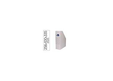 Revistero liderpapel ecouse carton 100% reciclado color blanco 256x100x335 mm