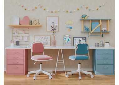 Silla q-connect infantil bari escritorio color azul alt max 795 anc 390 prof 350 mm Silla q-connect infantil bari escritorio color azul alt max 795 anc 390 prof 350 mm