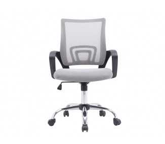 Silla q-connect oficina siena malla base metalica alt max 1000 anc 560 prof 570 ruedas premium color blanco gris