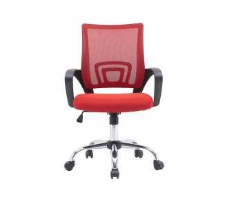 Silla q-connect oficina siena malla base metalica alt max 1000 anc 560 prof 570 ruedas premium color negro rojo