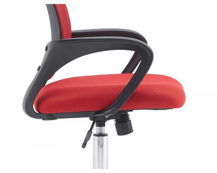 Silla q-connect oficina siena malla base metalica alt max 1000 anc 560 prof 570 ruedas premium color negro rojo