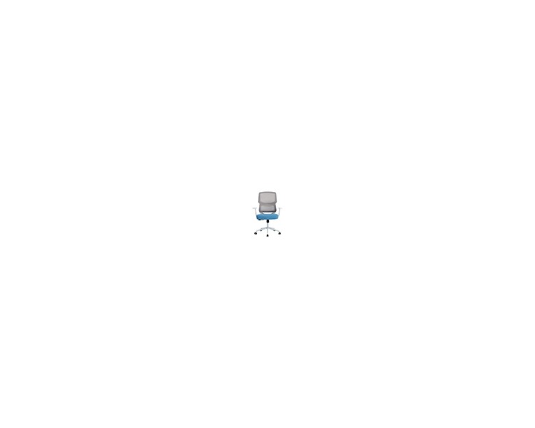Silla q-connect oficina lucca malla base metalica alt max 1090 anc 700 prof 650 ruedas premium color blanco gris azul