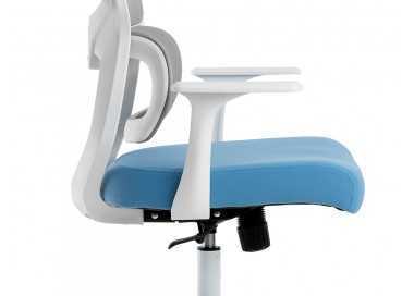 Silla q-connect oficina lucca malla base metalica alt max 1090 anc 700 prof 650 ruedas premium color blanco gris azul