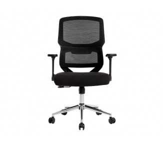 Silla q-connect oficina lucca malla base metalica alt max 1090 anc 700 prof 650 ruedas premium color negro