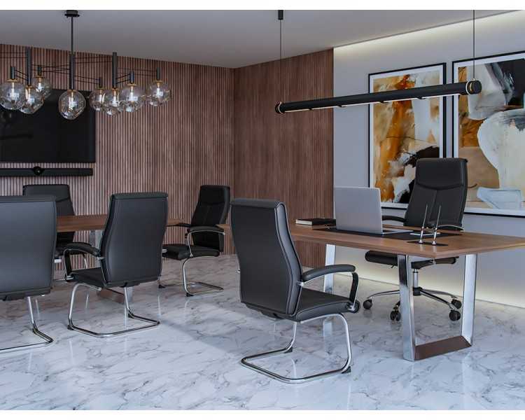 Silla q-connect direccion mode na simil piel base metalica alt max 1210 anc 630 prof 650 mm ruedas premium color negro