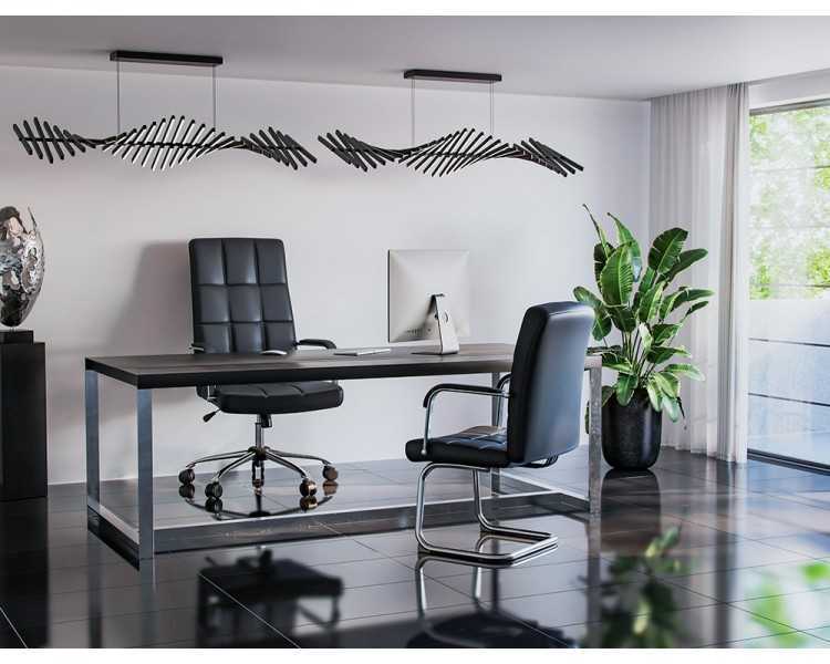 Silla q-connect direccion piav e simil piel base metalica alt max 1250 anc 610 prof 700 mm ruedas premium color negro