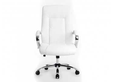 Silla q-connect direccion vero na simil piel base metalica alt max 1210 anc 650 prof 730 mm ruedas premium color blanco