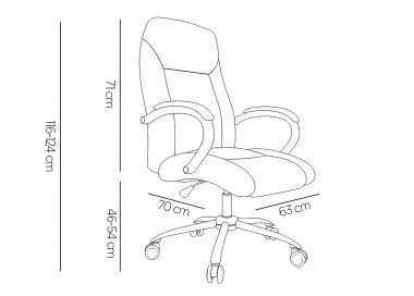 Silla q-connect direccion vero na simil piel base metalica alt max 1210 anc 650 prof 730 mm ruedas premium color blanco