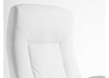 Silla q-connect direccion vero na simil piel base metalica alt max 1210 anc 650 prof 730 mm ruedas premium color blanco