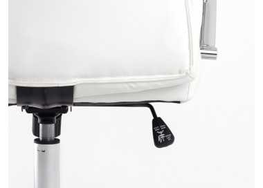 Silla q-connect direccion vero na simil piel base metalica alt max 1210 anc 650 prof 730 mm ruedas premium color blanco