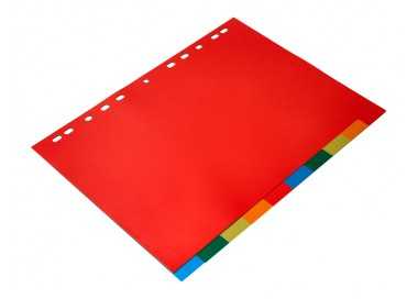 Separador q-connect plastico juego de 10 separadores din a4 multitaladro