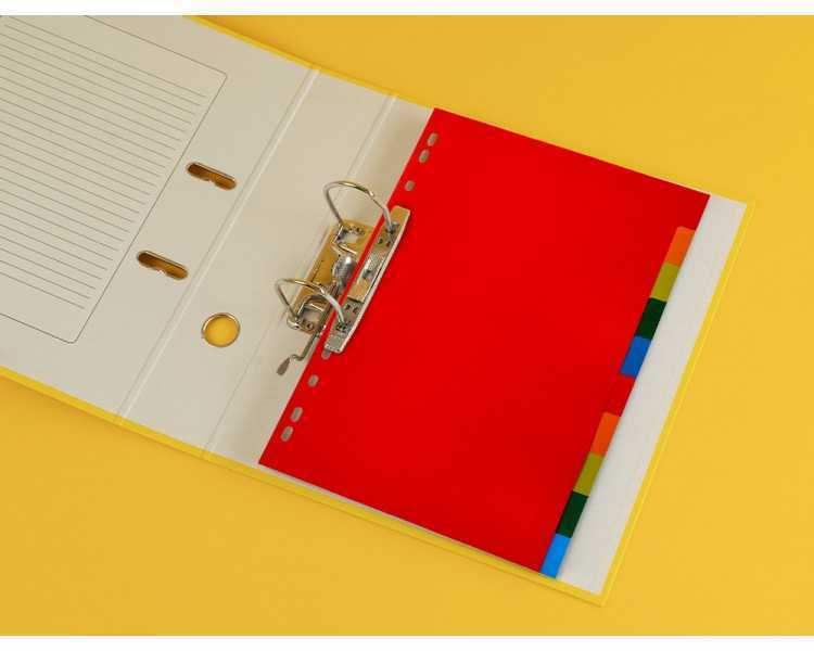 Separador q-connect plastico juego de 10 separadores din a4 multitaladro