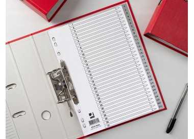 Separador numerico q-connect plastico 1-31 juego de 31 separadores din a4 multitaladro