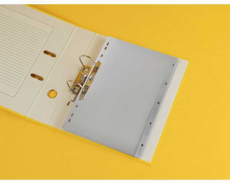 Separador numerico q-connect plastico 1-5 juego de 5 separadores din a4 multitaladro