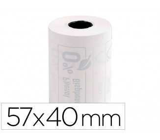 Rollo sumadora exacompta termico para tpv 57 mm x 40 mm 55 g/m2 fsc sin bisfenol a ni plastico