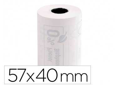 Rollo sumadora exacompta termico para tpv 57 mm x 40 mm 55 g/m2 fsc sin bisfenol a ni plastico