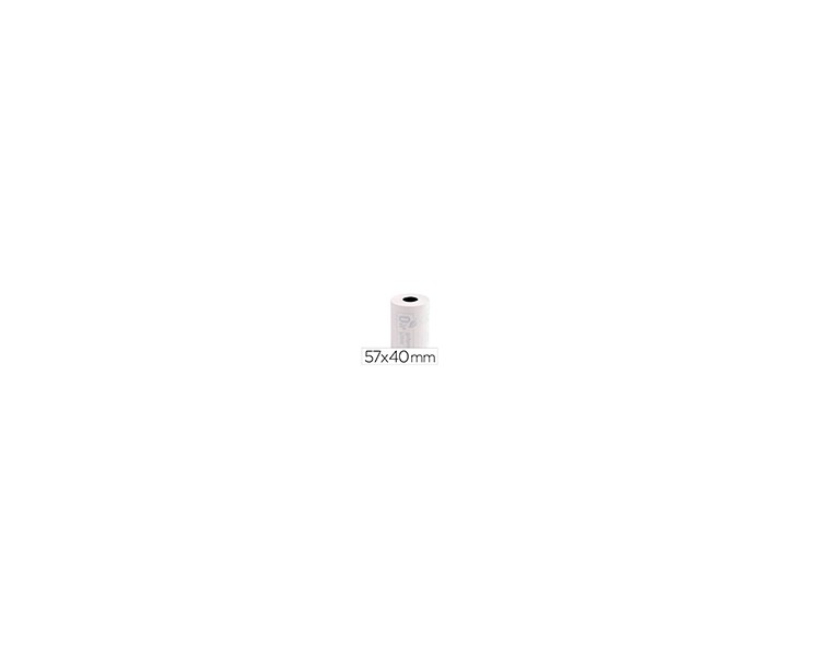 Rollo sumadora exacompta termico para tpv 57 mm x 40 mm 55 g/m2 fsc sin bisfenol a ni plastico