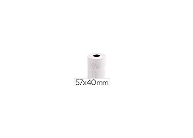 Rollo sumadora exacompta termico para tpv 57 mm x 40 mm 55 g/m2 fsc sin bisfenol a ni plastico