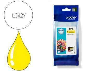 Ink-jet brother lc424y dcp-1200w amarillo 750 paginas