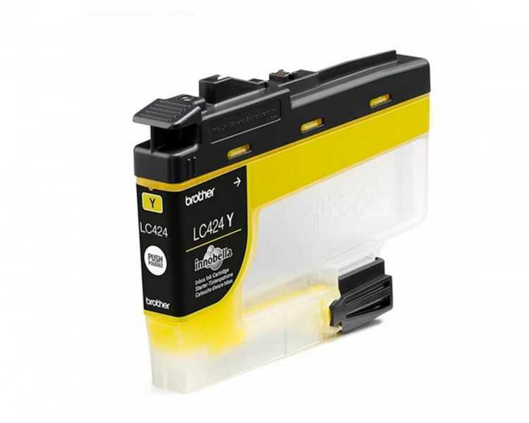 Ink-jet brother lc424y dcp-1200w amarillo 750 paginas