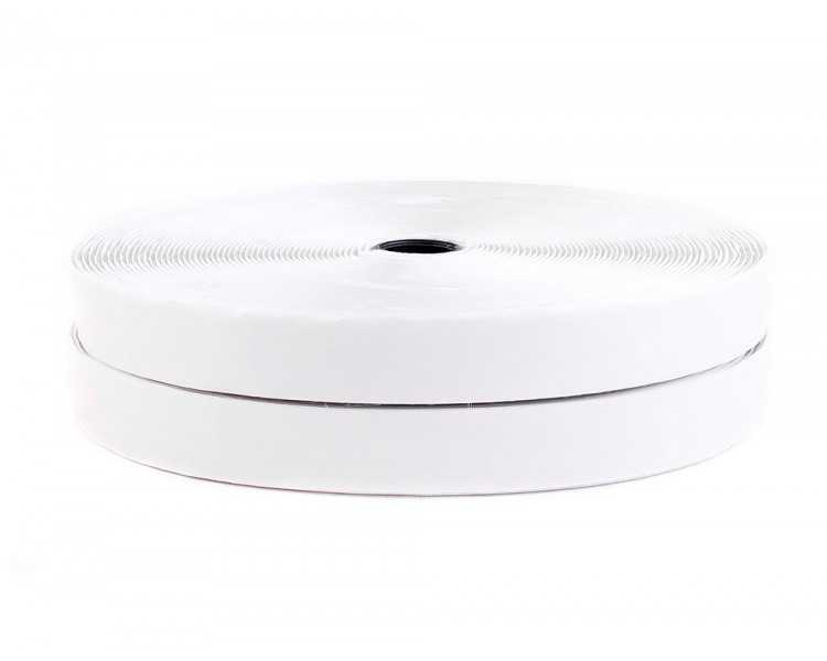 Cinta de cierre adhesiva liderpapel velcro blanco 20mm x 25m