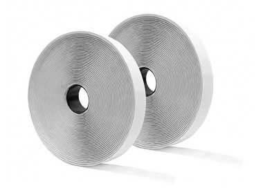 Cinta de cierre adhesiva liderpapel velcro blanco 20mm x 25m