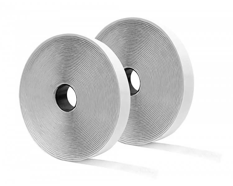 Cinta de cierre adhesiva liderpapel velcro blanco 20mm x 10m