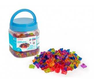 Juego didactico miniland gemas para contar translucidas