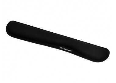 Reposamuñecas q-connect memory foam para teclado color negro 460x85x25 mm