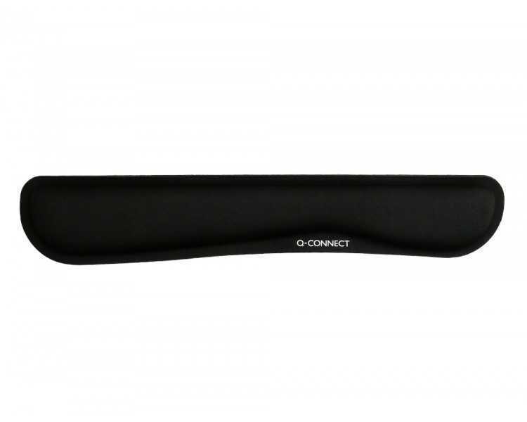 Reposamuñecas q-connect memory foam para teclado color negro 460x85x25 mm
