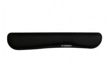 Reposamuñecas q-connect memory foam para teclado color negro 460x85x25 mm Reposamuñecas q-connect memory foam para teclado color negro 460x85x25 mm