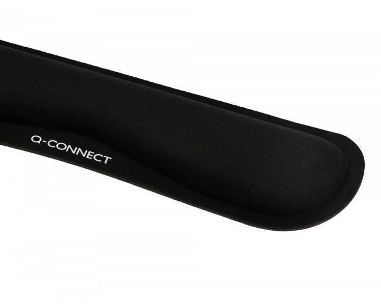 Reposamuñecas q-connect memory foam para teclado color negro 460x85x25 mm