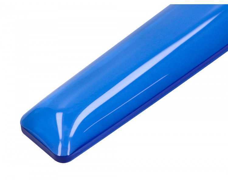 Reposamuñecas q-connect de gel para teclado color azul 525x58x17 mm