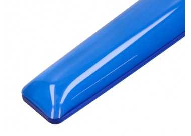 Reposamuñecas q-connect de gel para teclado color azul 525x58x17 mm