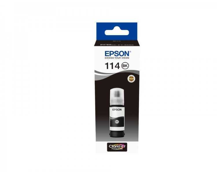 Tinta epson t114 eco tank et-8500 / 8550 negro botella 70 ml