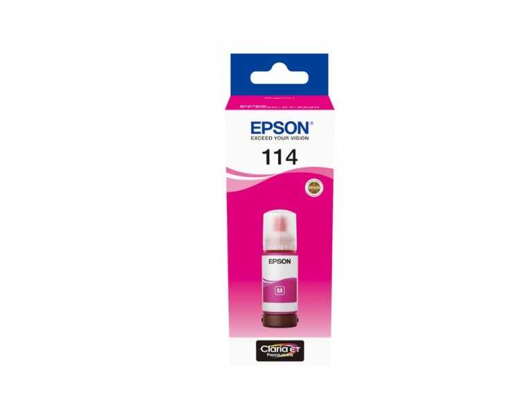 Tinta epson t114 eco tank et-8500 / 8550 magenta botella 70 ml