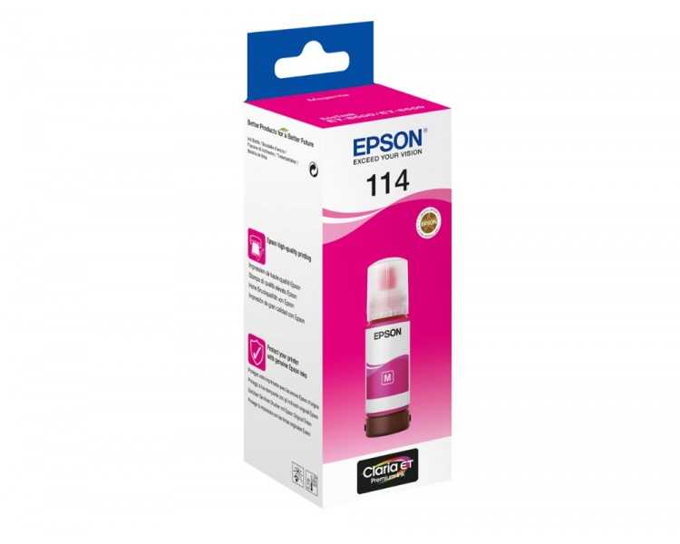 Tinta epson t114 eco tank et-8500 / 8550 magenta botella 70 ml