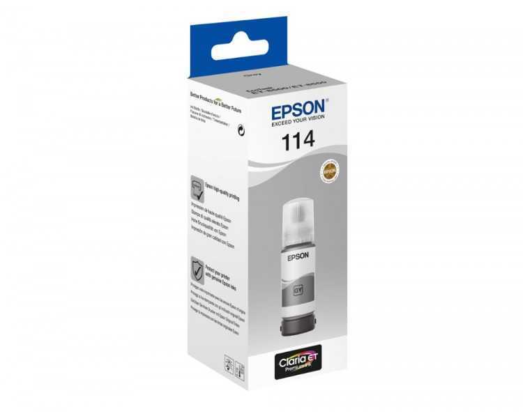 Tinta epson t114 eco tank et-8500 / 8550 gris botella 70 ml