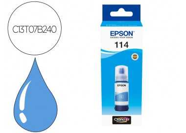 Tinta epson t114 eco tank et-8500 / 8550 cian botella 70 ml