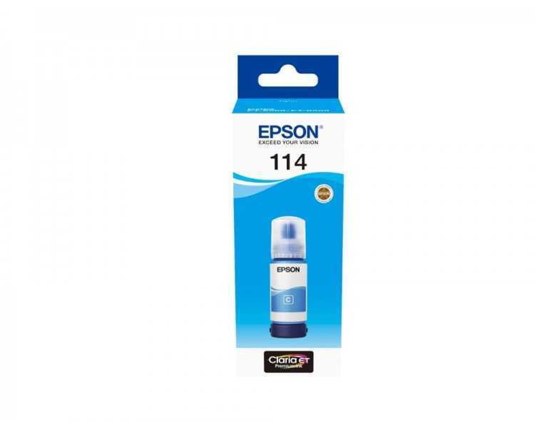 Tinta epson t114 eco tank et-8500 / 8550 cian botella 70 ml