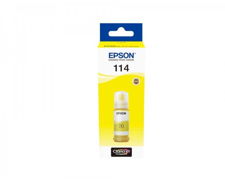 Tinta epson t114 eco tank et-8500 / 8550 amarillo botella 70 ml