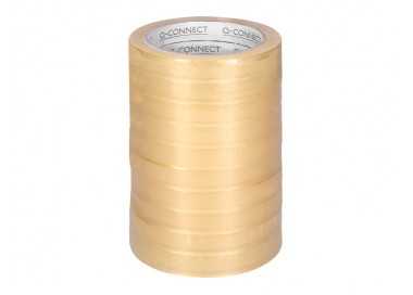 Cinta adhesiva q-connect transparente 66 mt x 15 mm