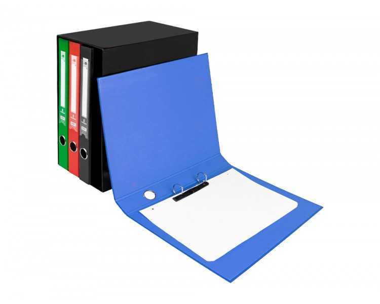 Modulo liderpapel 4 archivadores folio 2 anillas mixtas 25mm colores surtidos