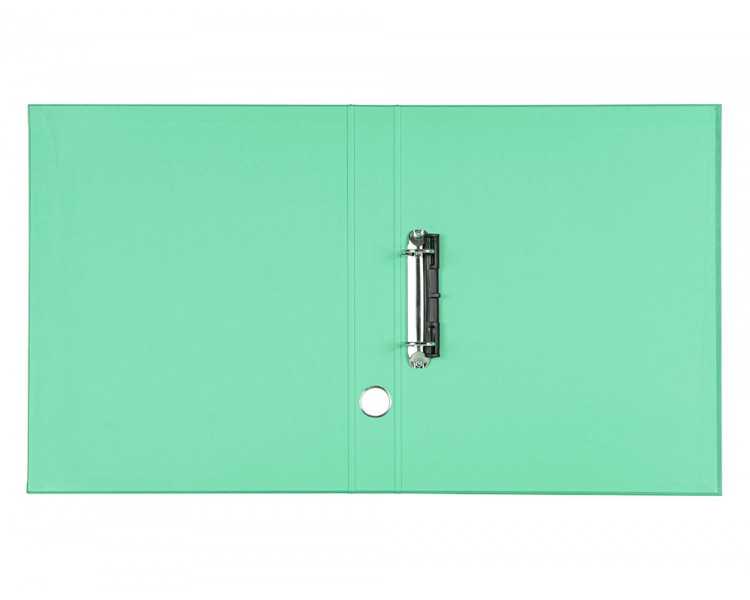 Modulo liderpapel 3 archivadores folio 2 anillas mecanismo de palanca 52mm verde pastel